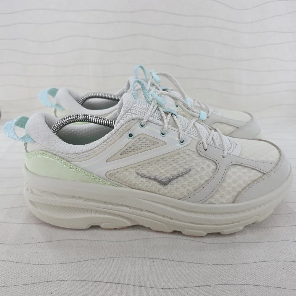 Hoka Womens Bondi B3LS Oat Milk Running Sneaker Shoes 1155351-OKT Size 12.5 NEW